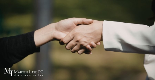 businesspeople shaking hands